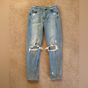 Women’s Distressed American Eagle Blue Jeans